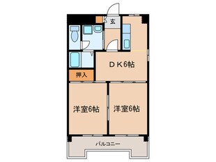 ベルメゾン本田の物件間取画像